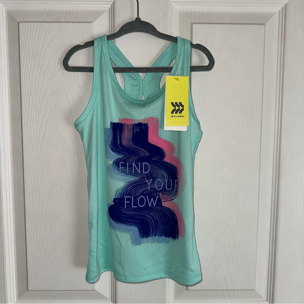 All in Motion Girls Graphic Athletic Top Size XS